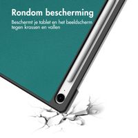 imoshion Trifold Bookcase Samsung Galaxy Tab S10 FE Plus - Donkergroen