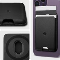 Spigen MagSafe Cardholder Valentinus voor Apple iPhone - 3 kaarten - Black