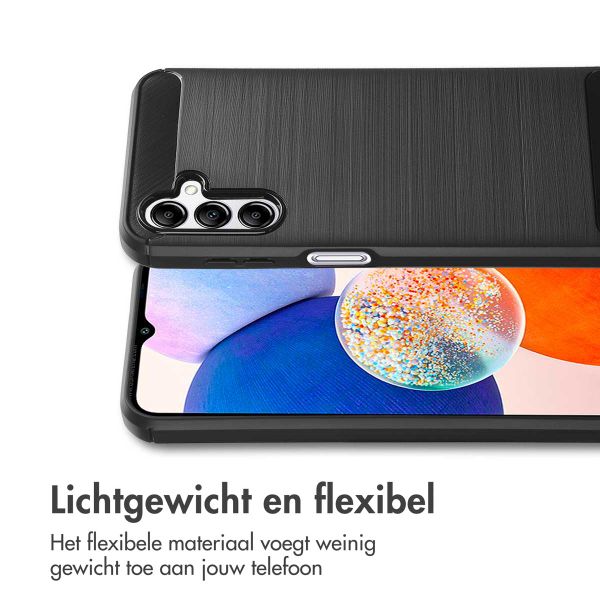 imoshion Brushed Backcover Samsung Galaxy A14 (5G/4G) - Zwart