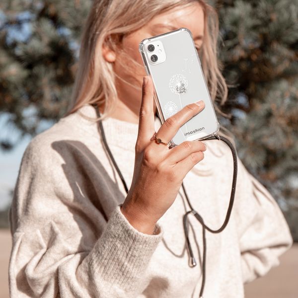 imoshion Design hoesje met koord Samsung Galaxy A40 - Paardenbloem - Wit