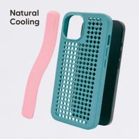 Callbuddy Hoesje met Strap Apple iPhone 17e / 16e / 15 / 14 / 13 - Miami Vice