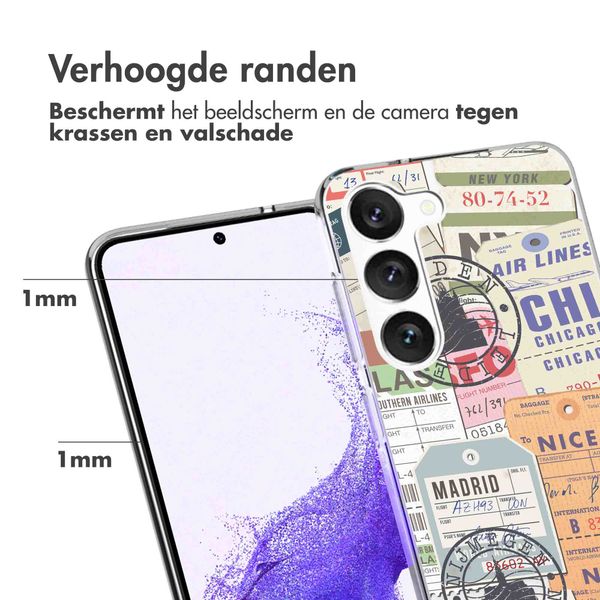 imoshion Design hoesje Samsung Galaxy S23 - Reizen - Multicolor