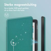 imoshion Design Slim Hard Case Bookcase Kobo Clara Colour / BW - Green Dandelion