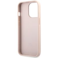 Guess 4G Metal Logo Backcover Apple iPhone 13 Pro Max - Roze