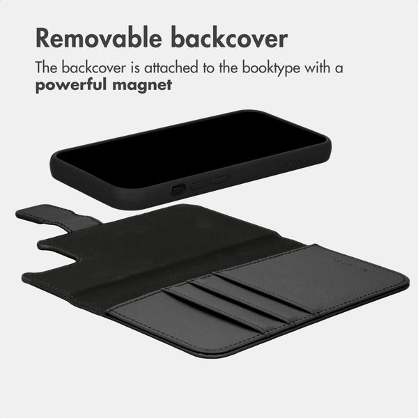 imoshion Uitneembare 2-in-1 Luxe Bookcase Apple iPhone 14 - Zwart