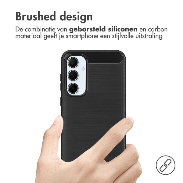 imoshion Brushed Backcover Samsung Galaxy A55 - Zwart