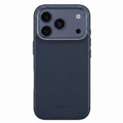 Accezz MagSafe Leather Backcover Apple iPhone 18 Pro Max / 17 Pro Max - Nightfall Blue