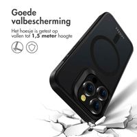 Accezz Rugged Frosted MagSafe Backcover Apple iPhone 15 Pro - Zwart