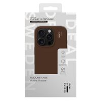 iDeal of Sweden Silicone Case met MagSafe Apple iPhone 15 Pro Max - Mocha Mousse