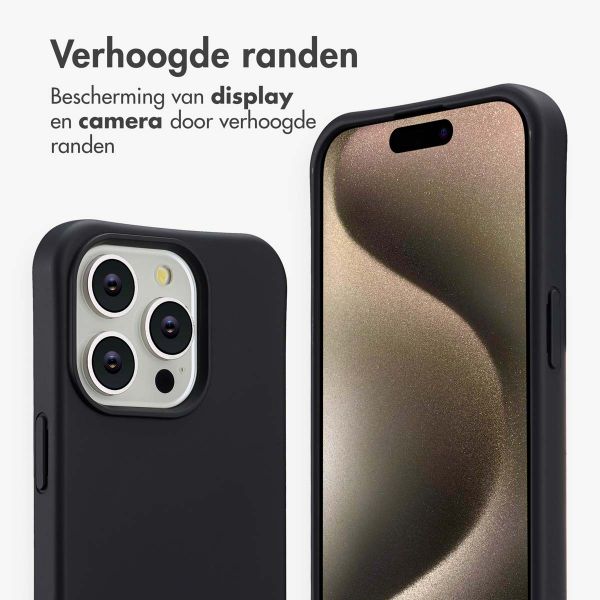 imoshion Color Backcover met afneembaar koord MagSafe Apple iPhone 15 Pro - Zwart