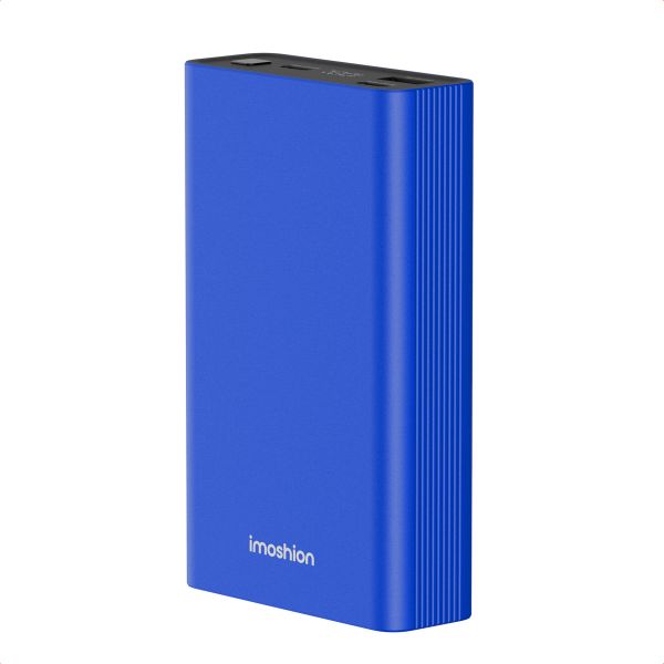 imoshion Ultra Series Aluminium | Powerbank 20.000 mAh - Snelladen tot 33 watt - Cobalt Blue