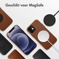 Accezz MagSafe Leather Backcover Apple iPhone 12 (Pro) - Sienna Brown
