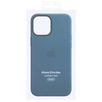 Apple Leather Backcover MagSafe Apple iPhone 12 Pro Max - Baltic Blue