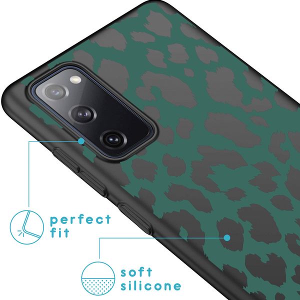 imoshion Design hoesje Galaxy S20 FE - Luipaard - Groen / Zwart