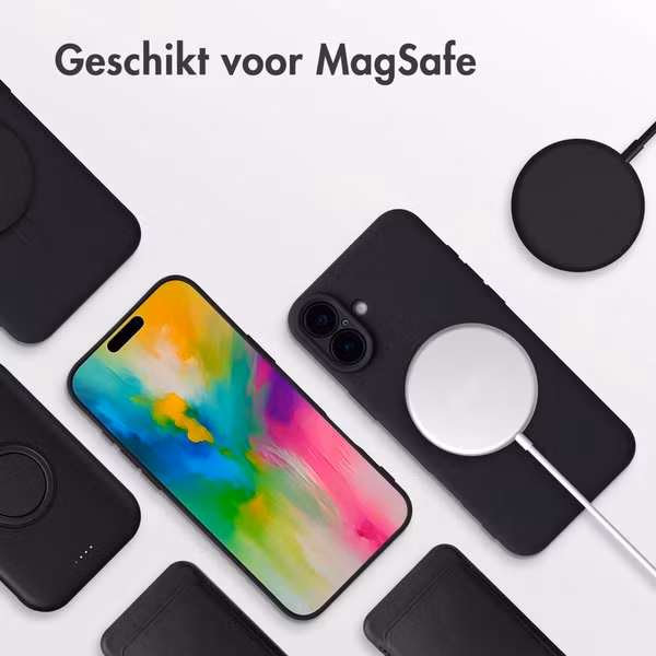 imoshion Color Backcover met MagSafe Apple iPhone 16 - Zwart