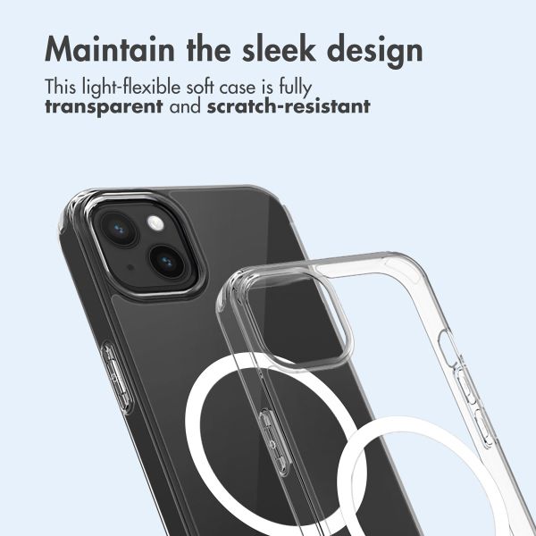 imoshion Protective Back Cover with MagSafe Apple iPhone 15 Plus - Transparent