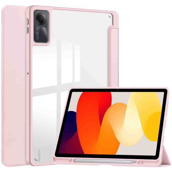 imoshion Trifold Hardcase Bookcase Xiaomi Redmi Pad SE - Roze