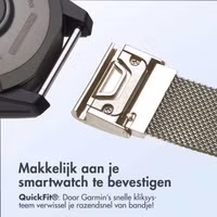imoshion QuickFit® Milanees bandje  - Garmin 20 mm aansluiting - Maat L/XL - Starlight