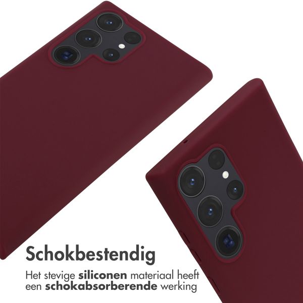 imoshion Siliconen hoesje met koord Samsung Galaxy S23 Ultra - Donkerrood