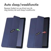imoshion Trifold Hardcase Bookcase Samsung Galaxy Tab A9 Plus - Donkerblauw