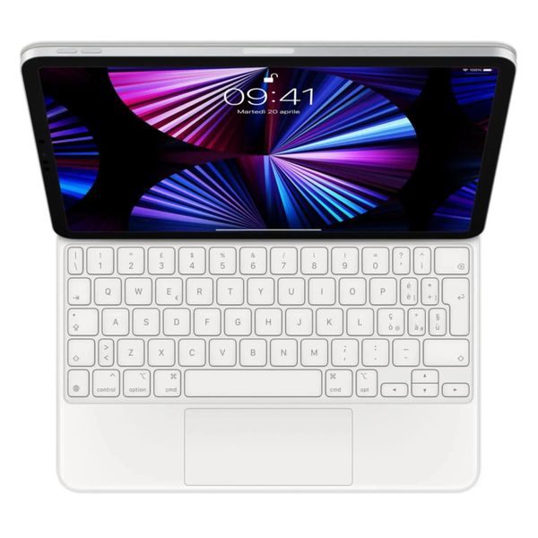 Apple Magic Keyboard Apple iPad Air 11 inch (2026) M4 / (2025) M3 / (2024) M2 / Air 5 (2022) / Air 4 (2020) / Pro 11 (2018/2020/2021/2022) - QWERTY / IT - White