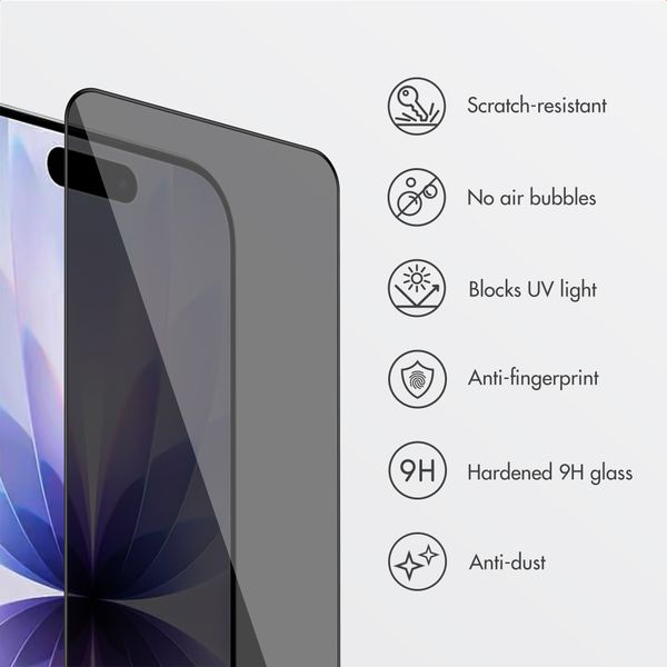 Accezz Privacy Tempered Glass Screen Protector + Applicator Apple iPhone 17