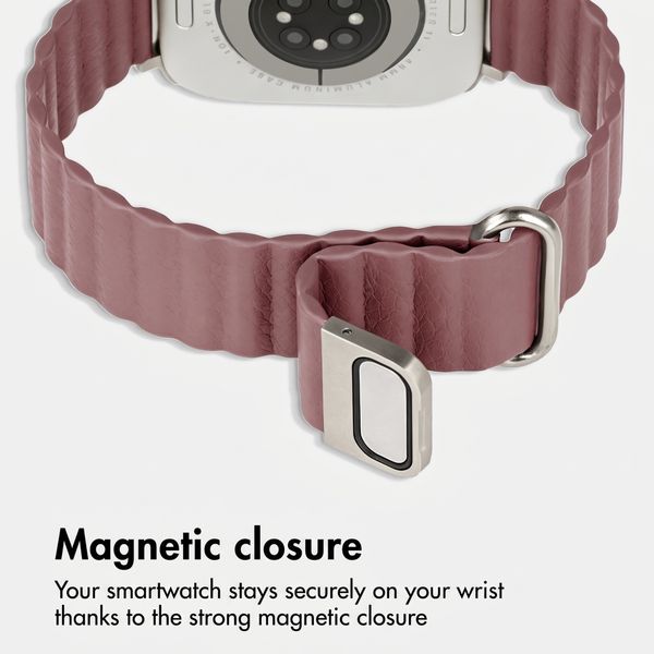imoshion Magnetic Faux Leather Band Apple Watch | 38/40/41/42 mm - Rose