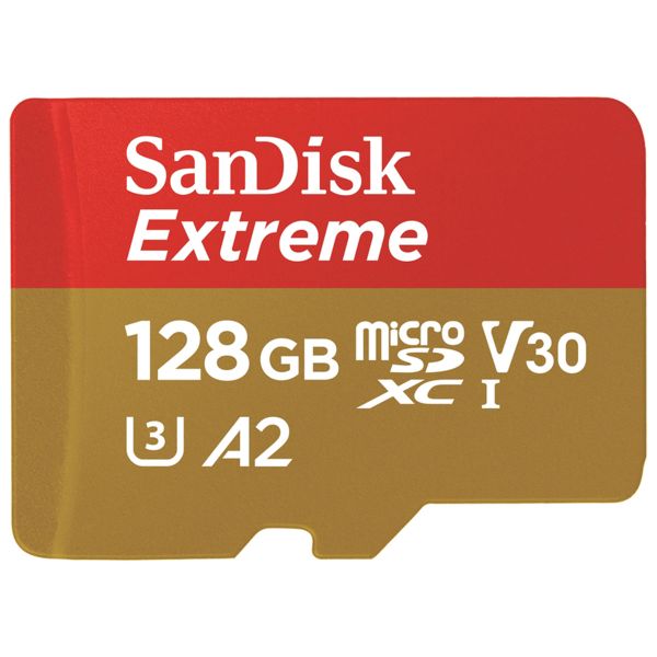 SanDisk microSD Extreme - 128GB - Inclusief RescuePro Deluxe - UHS-I/U3/Full HD/4K UHD