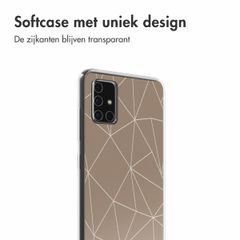 imoshion Design hoesje Samsung Galaxy A51 - Graphic Lines Beige