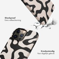 Selencia Vivid Tough Backcover iPhone 14 Pro Max - Art Wave Black