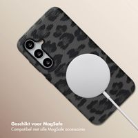 Selencia Sabi Backcover Panterprint met MagSafe Samsung Galaxy S24 - Midnight Black