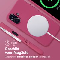 imoshion Color Backcover met afneembaar koord MagSafe iPhone 16 - Raspberry