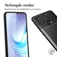 imoshion Carbon Softcase Backcover Motorola Moto G50 - Zwart