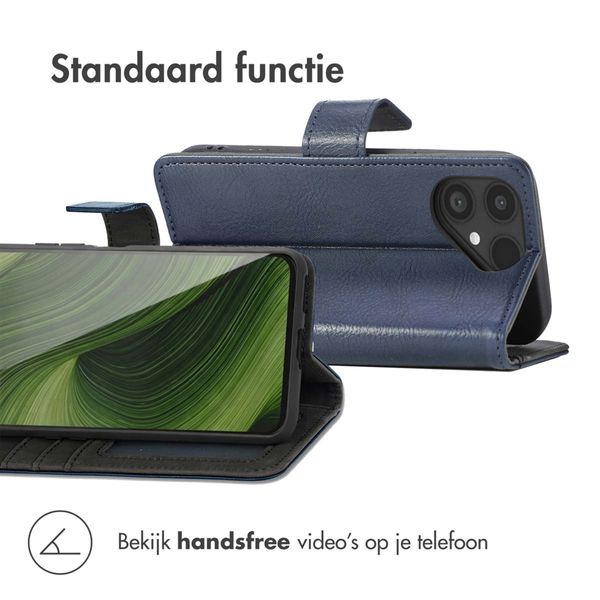 imoshion Luxe Bookcase Fairphone 6 - Donkerblauw
