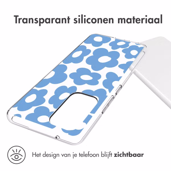 imoshion Design hoesje Samsung Galaxy A53 - Retro Blue Flowers