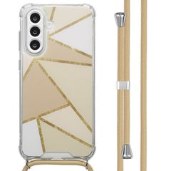 imoshion Design hoesje met koord Samsung Galaxy A56 - Beige Graphic