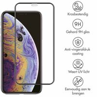 Accezz Gehard Glas Full Cover Screenprotector voor iPhone 11 Pro Max / Xs Max