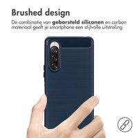 imoshion Brushed Backcover Sony Xperia 10 V - Donkerblauw