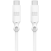 Just Green USB-C naar USB-C kabel - Recyclebaar - 3A - 1.2 meter - Wit