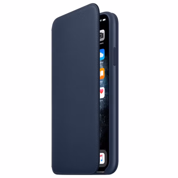Apple Leather Folio Bookcase Apple iPhone 11 Pro Max - Deep Sea Blue