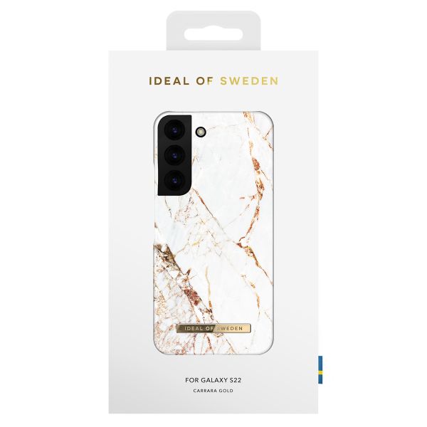 iDeal of Sweden Fashion Backcover Samsung Galaxy S22 - Carrara Gold