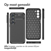 imoshion Carbon Softcase Backcover Samsung Galaxy S23 Plus - Zwart