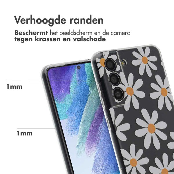 imoshion Design hoesje Samsung Galaxy S21 FE - Daisy Flower