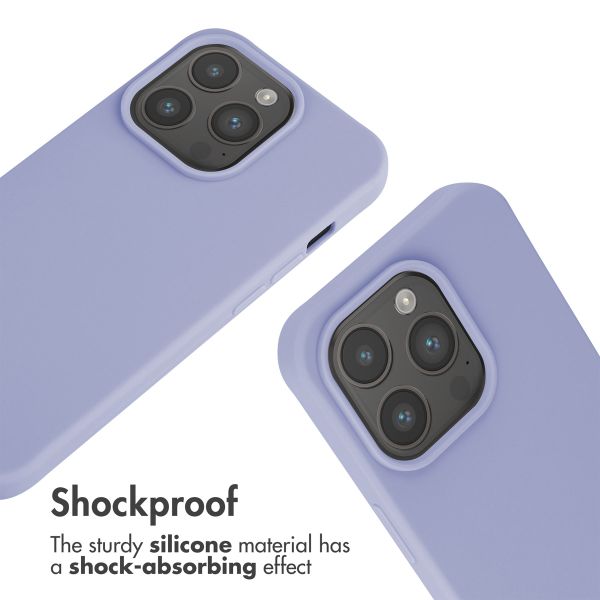 imoshion Silicone Case with Strap Apple iPhone 15 Pro - Purple