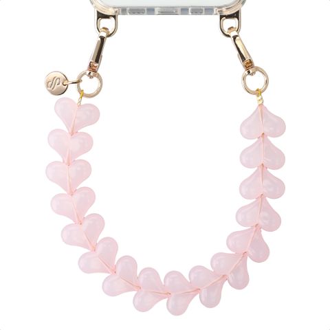 Selencia Lova Hartjes Polskoord - Milky Pink