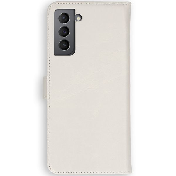 Selencia Echt Leren Bookcase Samsung Galaxy S21 Plus - Greige