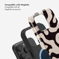 Selencia Vivid Back Cover with MagSafe Apple iPhone 16 Pro - Art Wave Black