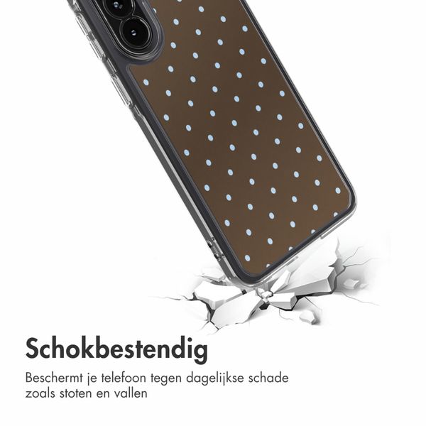 imoshion Design hoesje Samsung Galaxy A57 (5G) - Polka Dot Bruin