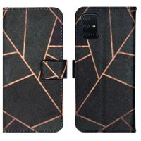 imoshion Design Softcase Bookcase Samsung Galaxy A71 - Black Graphic