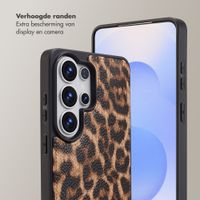 Selencia Nova Telefoonhoes met Koord en Pashouder Samsung Galaxy S26 Ultra - Leopard